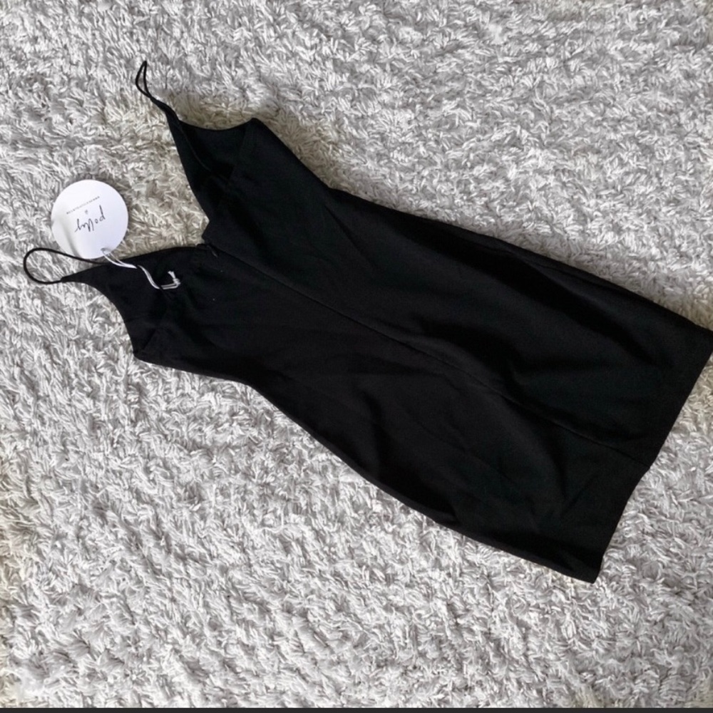 Princess poly black mini dress